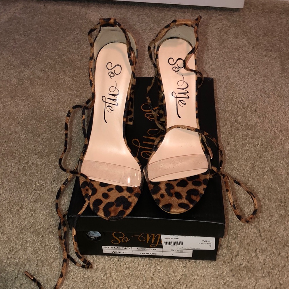 Leopard heels
